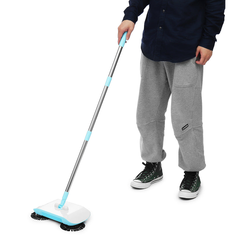 2 In 1 Cordless Hand Push Broom Household Sweeper Broom Mop Floor Dust Cleaner Tool
