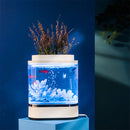 Geometry Mini Lazy Fish Tank USB Charging Self-cleaning Aquarium with 7 Colors LED Light from Xiaomi Youpin