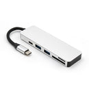 Bakeey 5 in 1 USB Hub Type-C to 4 Port USB3.0+USB2.0+TF/Micro SD+SD Type C PD Adapter Hub