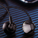 ROCK SPACE ES02 HiFi Stereo Music Earphone 3.5mm Wired Control Aluminum Alloy Headset for PC Cell Phones