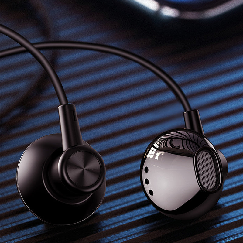 ROCK SPACE ES02 HiFi Stereo Music Earphone 3.5mm Wired Control Aluminum Alloy Headset for PC Cell Phones