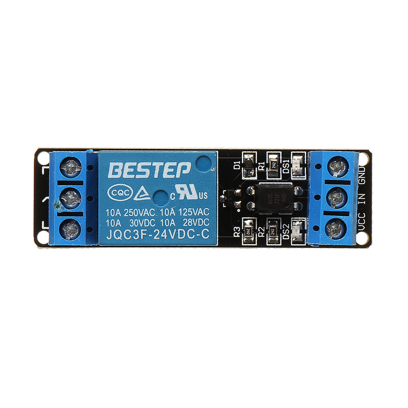 BESTEP 1 Channel 24V Relay Module Optocoupler Isolation With Indicator Input Active Low