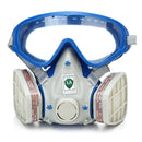 Silicone Full Face Respirator Gas Mask & Goggles Comprehensive Cover Paint Chemical Pesticide Mask