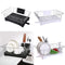Large Stainless Steel Shelf Kitchen Storage Rack Dish Draining Tray Cutlery Holder