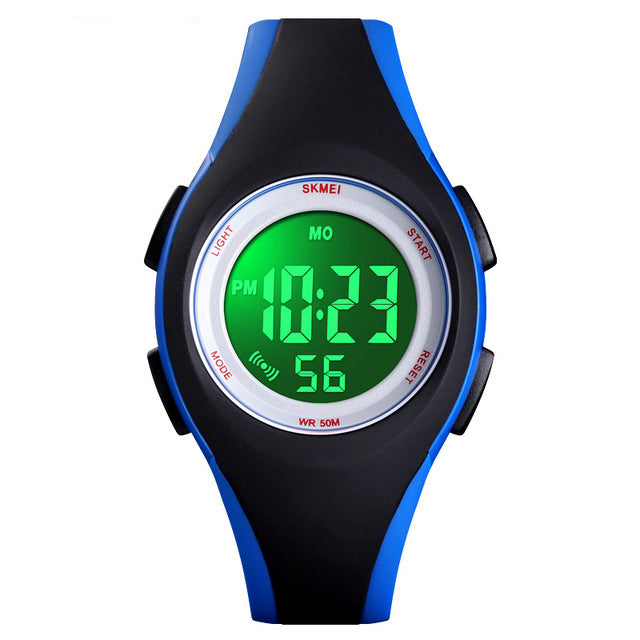 SKMEI 1459 Luminous 50M Waterproof Alarm Chrono Calendar Stop Watch Children Digital Watch