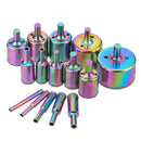 Drillpro 15pcs 6-50mm Titanium Diamond Hole Saw Drill Bit Set Tile Ceramic Glass Marble Drill Bits
