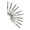 Drillpro 10pcs 1/8 Inch Shank Spiral Ball Nose End Mill 22mm Cutting Length CNC Milling Cutter