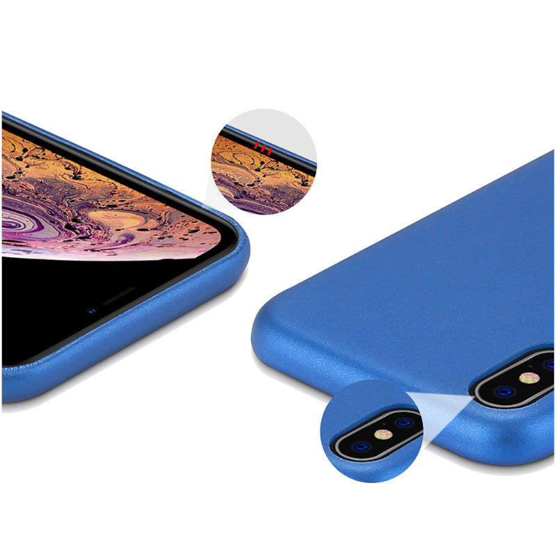 DUX DUCIS Micro Forsted Anti-Fingerprint PU Leather Protective Case for iPhone XS Max