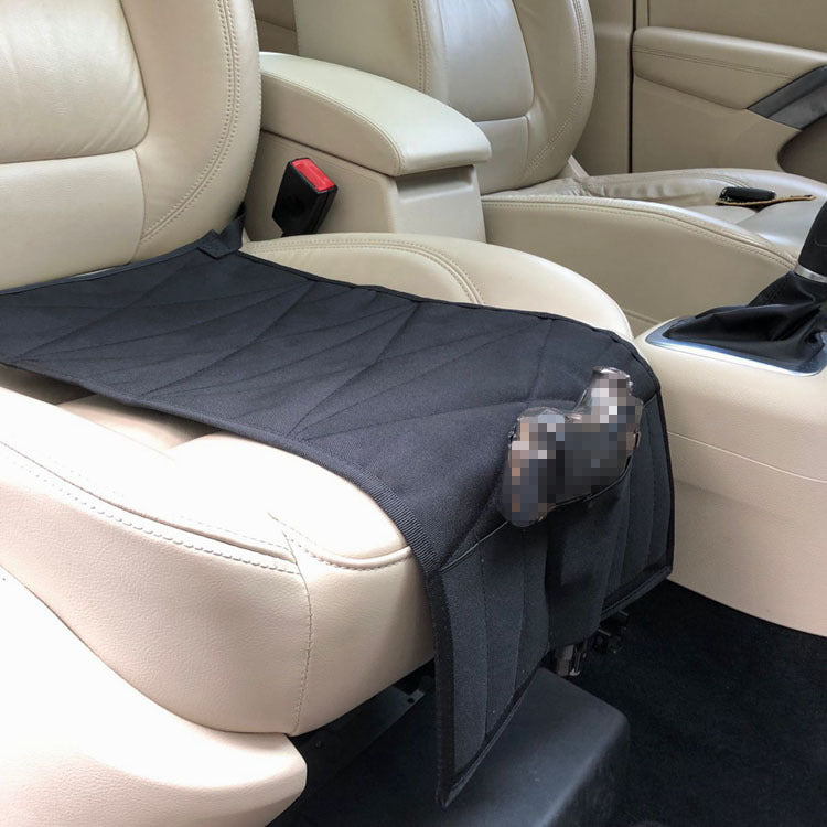 Nylon 61x30CM Outdoor Car Seat Tactical Bag Molle Car Seat Cushion Bag-Black