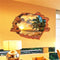Miico Creative 3D Island Sea Sunset Coconut Palm Removable Home Room Decorative Wall Decor Sticker
