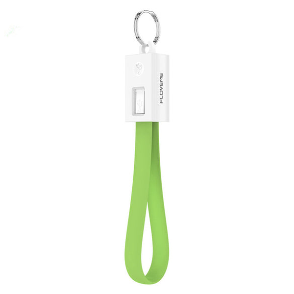 FLOVEME Mini Portable Key Chain Micro USB Reversible Charging Phone Cable For Redmi 5 Plus Note 5 S7