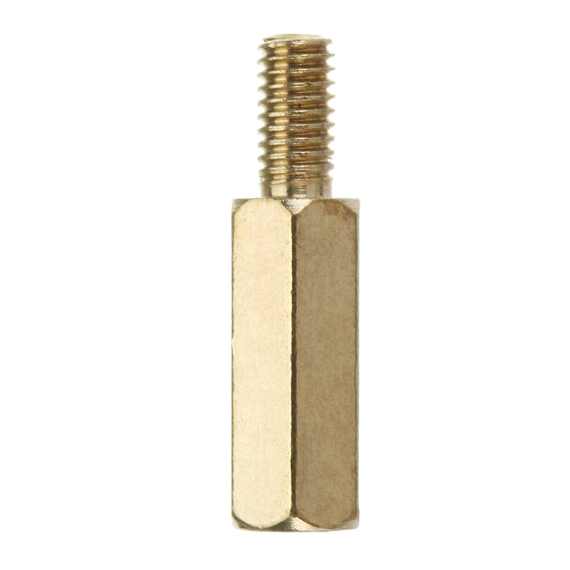 Suleve M3BH4 100Pcs M3 Male-Female Brass Hex Standoffs Support Spacer Pillar Screw for PCB Board