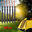 6Pcs 18cm Tent Peg Ground Nail Stakes Puller Aluminum Alloy Outdoor Camping Trip