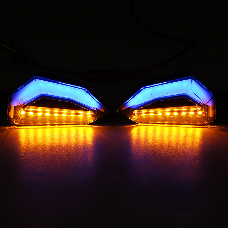 4Pcs 12V Motorcycle Blue LED Turn Signal Indicator Lights For Kawasaki/Yamaha/BMW/Honda/KTM