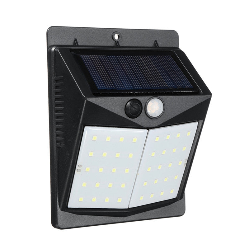 Solar 40 LED Wall Light PIR Motion Waterproof Outdoor Wide Angle Security Lamp
