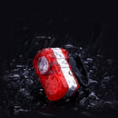 XANES Bike Light 80LM Double/ Multicolor Light Modes USB Rechargeable Waterproof Warning Tailight