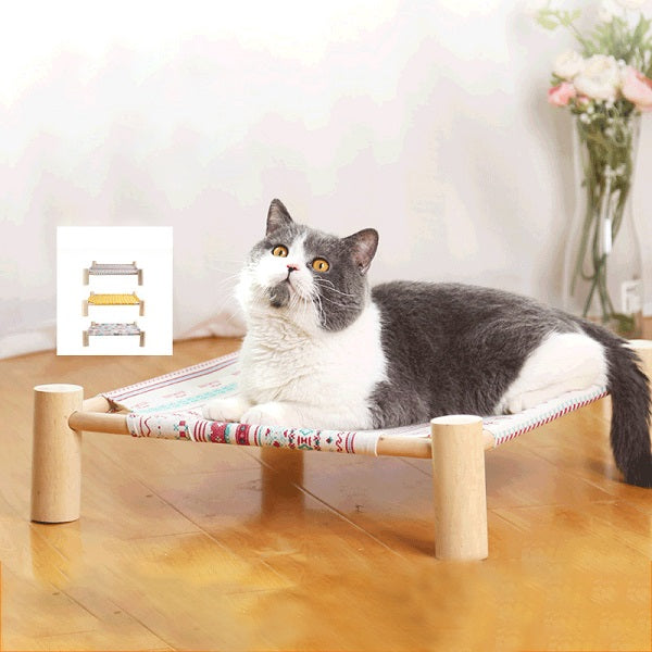 Cat Hammock Four Corner Cat Litter Removable Cat Hammock Supplies Pet Pad Hanging Bed