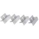 4Pcs Aluminum Alloy Solar Panel Mounting Z Shaped Brackets Set Fixing Kit Fit RVs Roof Yacht Decks