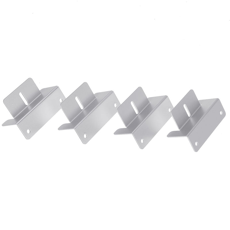 4Pcs Aluminum Alloy Solar Panel Mounting Z Shaped Brackets Set Fixing Kit Fit RVs Roof Yacht Decks