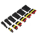 1 2 3 4 5 6 Pin Motorcycle Car Waterproof Electrical Terminal Wire Connector + Blade Fuses