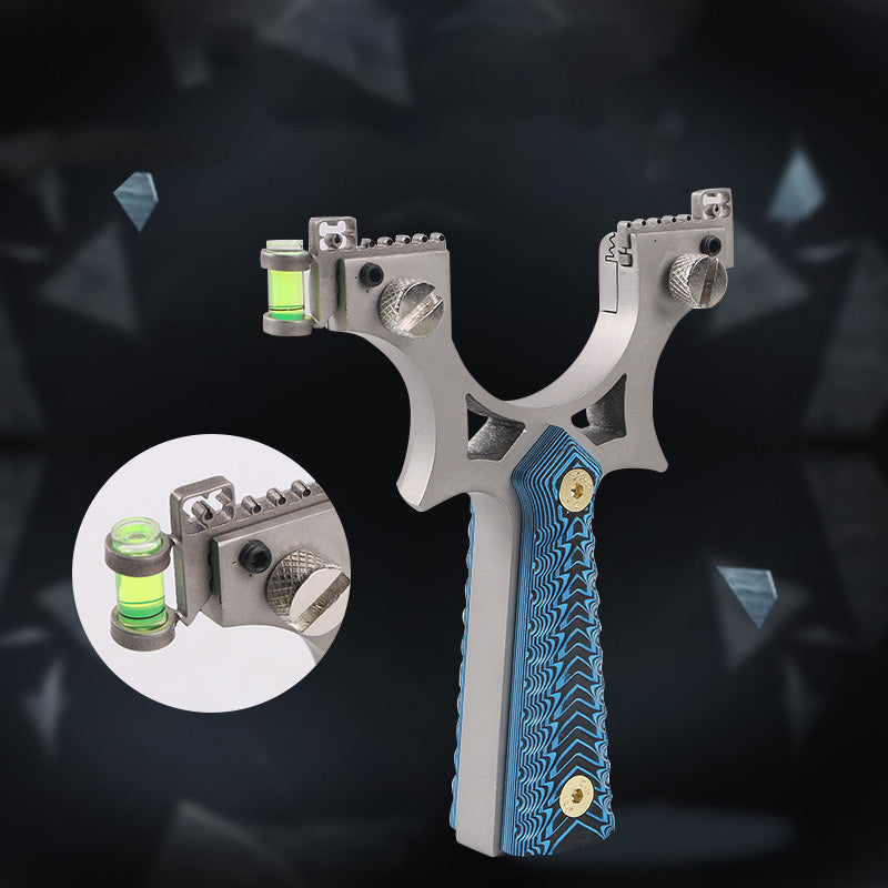 KALOAD Sling-shot With Aiming Level Shooting Camping Hunting Sullies