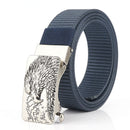 ENNIU 125cm Men Nylon Vintage Belt Automatic Buckle Quick Release Tactical Belts Leisure Waistband