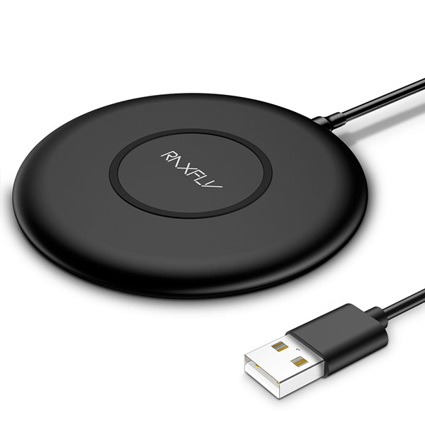 RAXFLY 10W 7.5W 5W IPX5 Waterproof Fast Wireless Charger Charging Pad For iPhone X 8Plus Mix 2s S9
