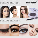 Music Flower Eyeliner Eyebrow Powder Makeup Set Kit Waterproof Long Lasting