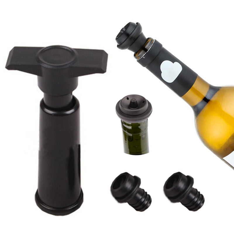 Bottle Vacuum Wine Preserver Saver Sealer Plug Preserver Pump  with 2 Stoppers Set Wine Stopper