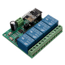 DC12V ESP8266 Four Channel Wifi Relay IOT Smart Home Phone APP Remote Control Switch
