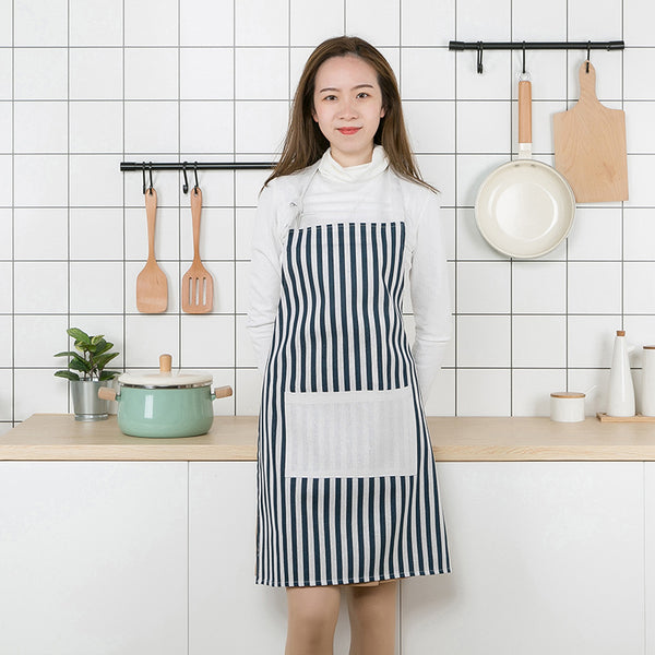Modern Simple Style Cotton Women Aprons Adjustable Sleeveless Cooking Work Aprons Kitchen
