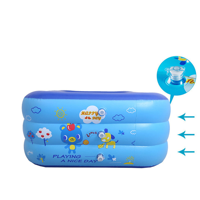 1.2/1.3/1.5/1.8M Kids Inflatable Swimming Pool Childs Toddlers Family Backyard Garden Pool