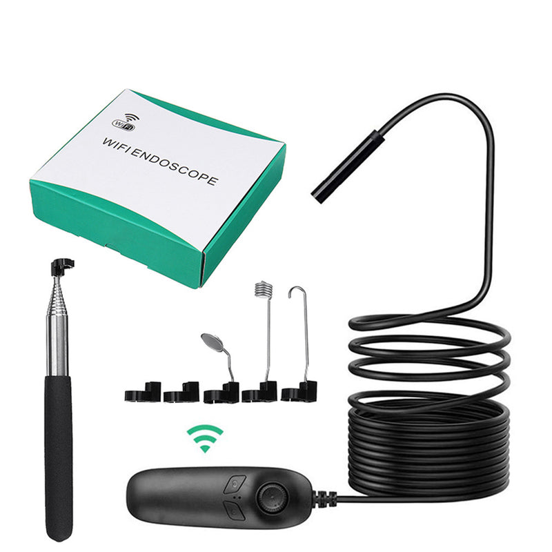 8 LED HD Wireless Endoscopes WiFi Borescope Inspection Camera for iPhone Android