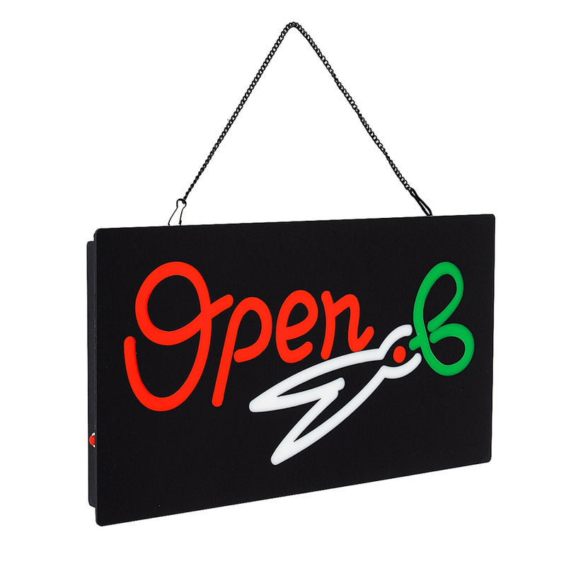 Open LED Resin Hanging Sign Board Pub Club Party Wall Display Light Bar Decor