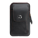 Leather Zipper Belt Pouch Bag Vintage Phone Tactical Waist Bag Storage Holder Pack
