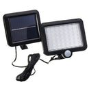 Solar Power 56 White LED PIR Motion Sensor Flood Wall Light Waterproof Outdoor Garden Security Lamp