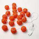20 LED Rattan Ball String Light Home Garden Fairy Colorful Lamp Wedding Party Xmas Decor