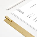 RUMA Metal Bookmark Straight Ruler Silver Clip Ruler From Xiaomi Youpin
