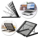 Multifunctional Mesh Ventilated Adjustable Desktop Laptop Stand Radiator Tablet Pad Book Holder