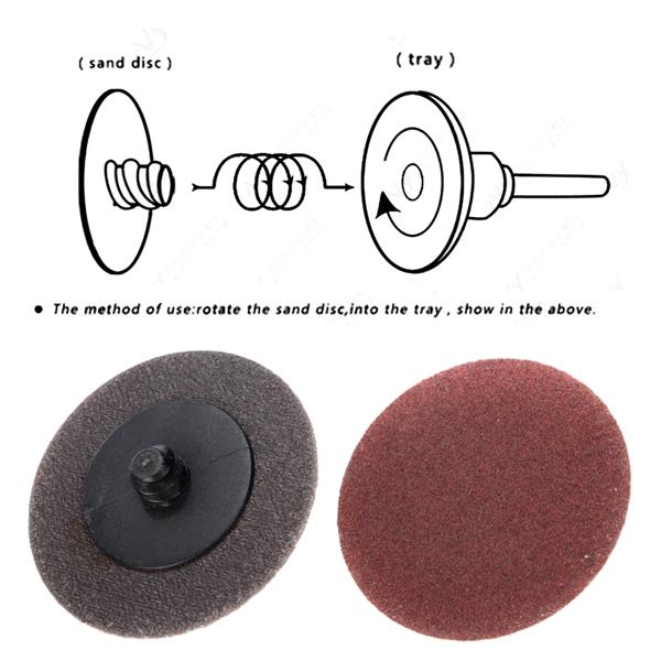 2 Inch Sanding Polishing Disc Pad Holder With 1/4 Inch Shank For Rotary Tool