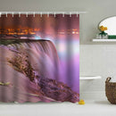 Waterproof Printing Waterproof Bathroom Shower Curtain Toilet Cover Mat Set