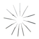 17Pcs Unlocking Lock Picks Tools Set Key Extractor Transparent Practice Padlocks