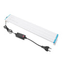 38.5CM Aluminum Adjustable LED Aquarium Light  Fish Tank Panel Lamp Blue+White AC220V