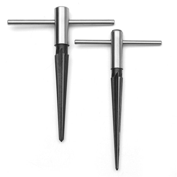 2pcs 1/8-1/2 Inch And 5/32-7/8 Inch Bridge Hole Tapered Hand Held Reamer Set