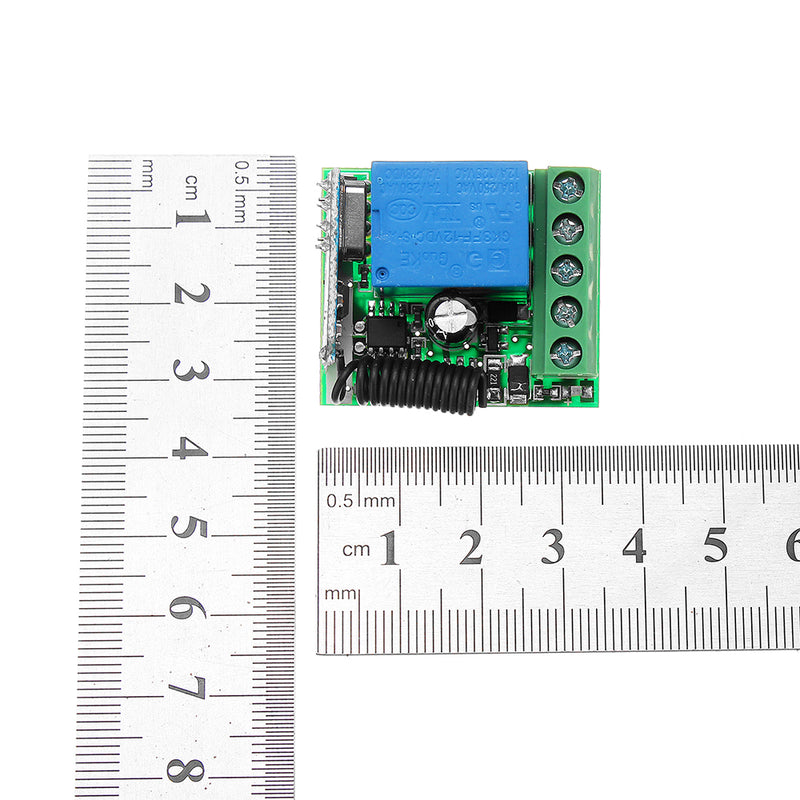 Geekcreit 433MHz DC12V 10A 1CH Single Channel Wireless Relay RF Remote Control Switch Receiver Boar