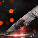 LAOTIE 160mm Folding Knife Wooden Handle EDC Tactical Multifunctional Tools Portable Hiking Knife