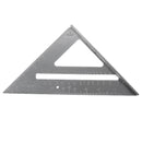 7 Inch Aluminum Alloy Metric Triangle Angle Ruler Woodworking Square Layout Tool