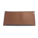 NGWX Super Large Simple Fashion 650x340mm Felt Computer Desk Pad-Brown/Dark Grey
