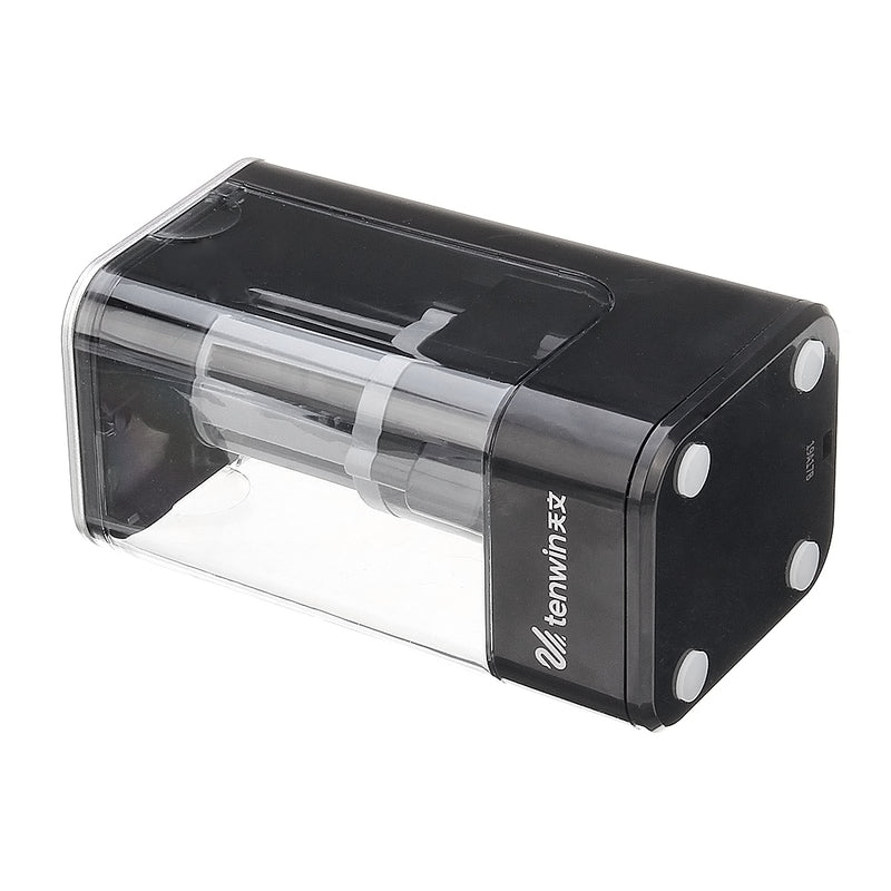 TENWIN Electric Pencil Sharpener Automatic Pencil Sharpener One-hole Electric Touch Switch Pencil Sharpeners Pen Cutter Student School Supplies Office