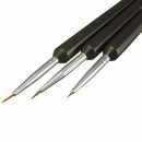 3x Tiny Acrylic Nail Art Drawing Painting Pen Brush Set